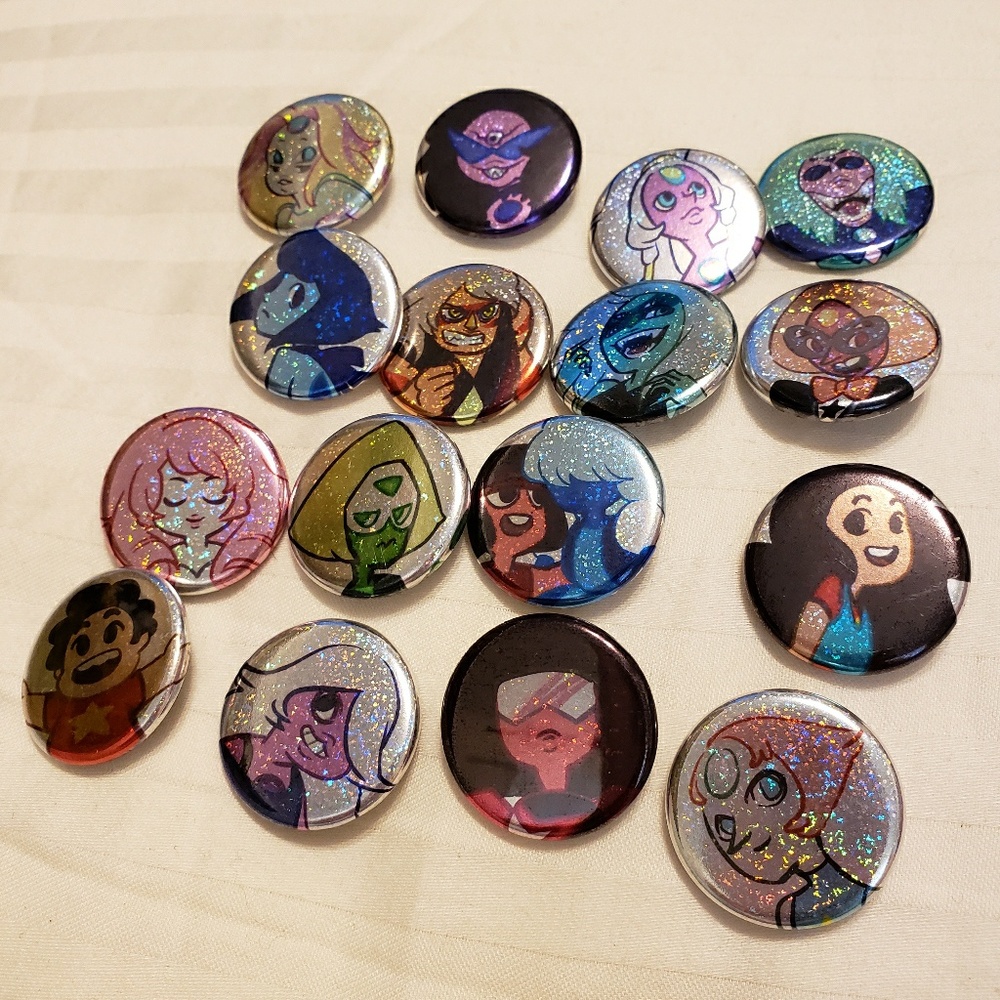 Steven Universe buttons set